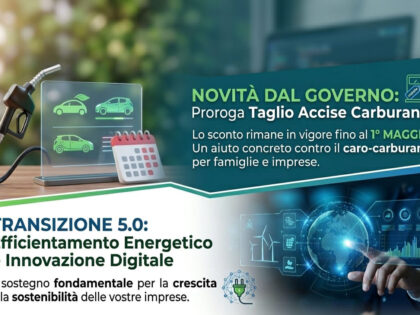 Proroga del taglio delle accise e aggiornamenti su Transizione 5.0